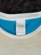 Custo Barcelona 2000s Blue and White Graphic Tee