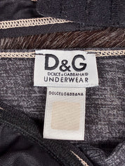 D&G 2000s Denim Bustier Slip Top