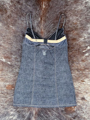 D&G 2000s Denim Bustier Slip Top