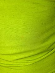 Versace Jeans Couture 2000s Neon Green Medusa Strap Cami Top - S