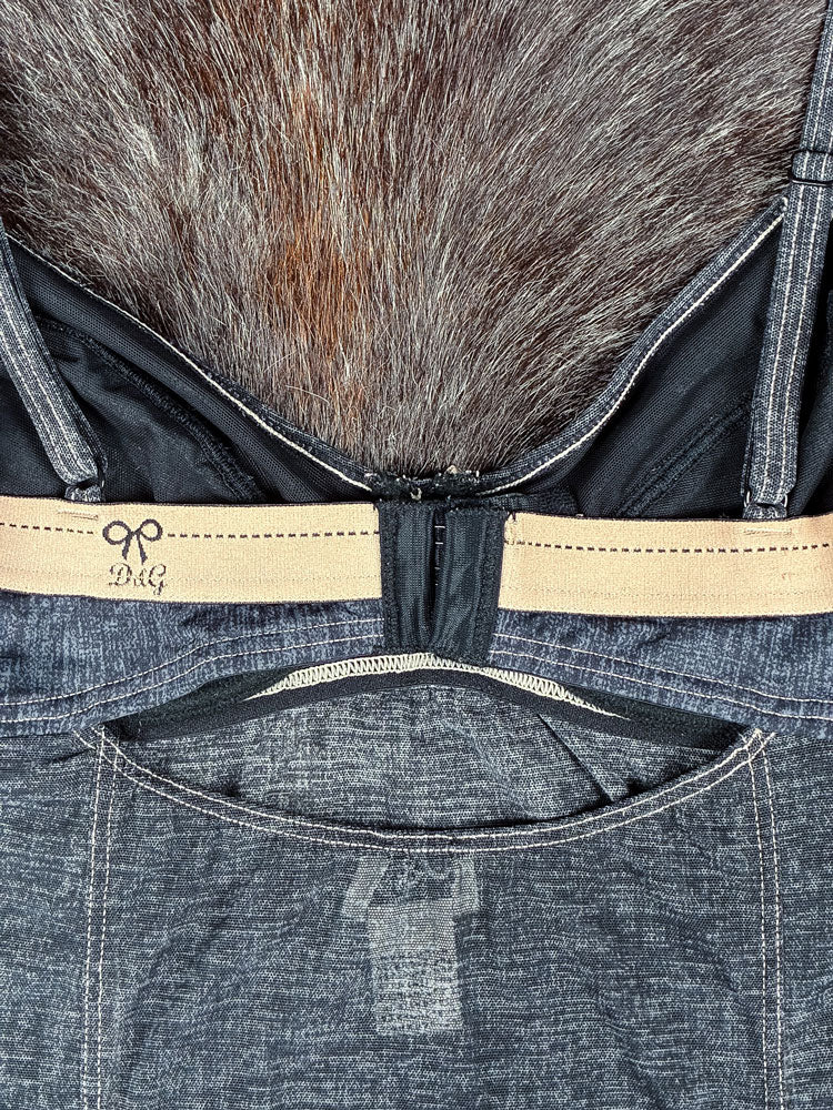 D&G 2000s Denim Bustier Slip Top