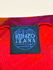 Kenzo Jeans 2000s Taj Mahal Print Sheer Mesh Maxi Skirt - M/L