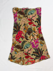 Etro 2000s Tropical Print Silk Midi Skirt - S/M