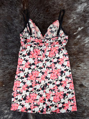 Dolce & Gabbana 2000s Pink Floral Slip Dress