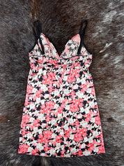 Dolce & Gabbana 2000s Pink Floral Slip Dress