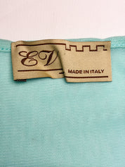 EV 2000s Mint Beaded Handkerchief Hem Top - M/L