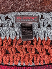 Custo Barcelona 2000s Velvet & Crochet Rose Top