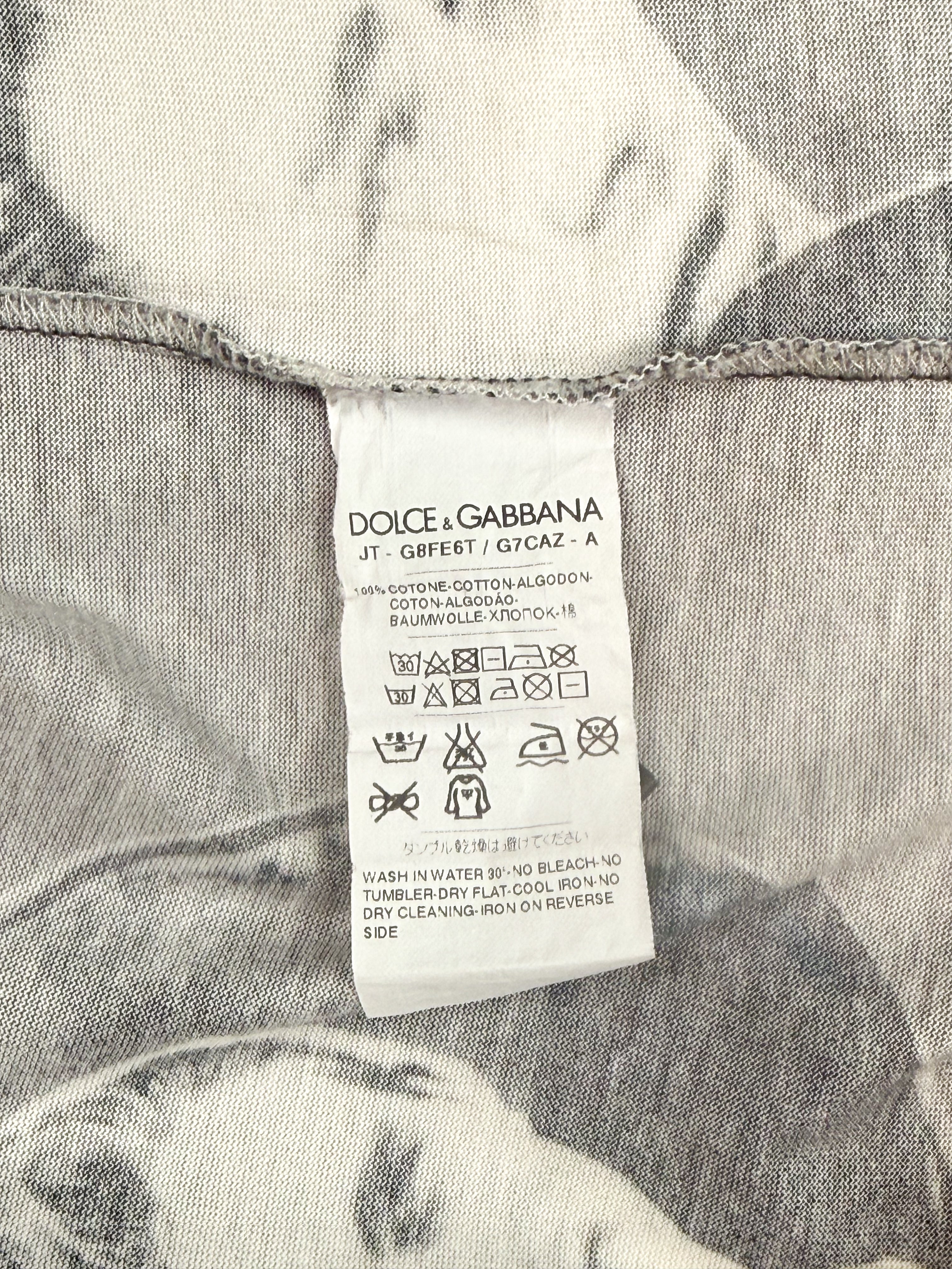 Dolce & Gabbana James Dean Print Black Tee - S/M