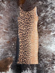 Just Cavalli 2000s Leopard Print Long Tank Dress