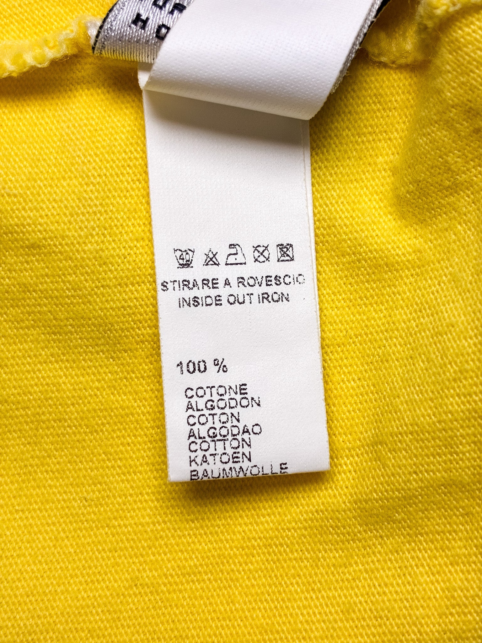 Dolce & Gabbana Beachwear 2007 Yellow "Sicilia I Love You" T-Shirt Dress - M