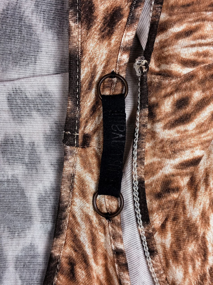 Just Cavalli 2000s Leopard Print Long Tank Dress