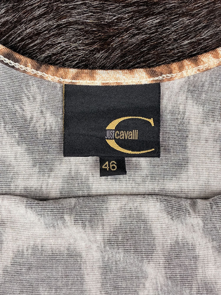 Just Cavalli 2000s Leopard Print Long Tank Dress