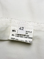 Massimo Rebecchi 2000s White Cotton Tie Front Shirt - XS/S