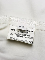 Massimo Rebecchi 2000s White Cotton Tie Front Shirt - XS/S