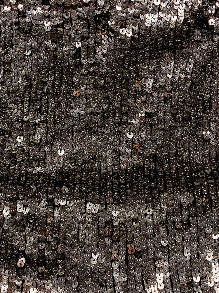 Patrizia Pepe Sera 2000s Silver Sequin Mini Skirt