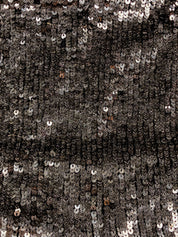 Patrizia Pepe Sera 2000s Silver Sequin Mini Skirt