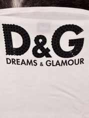 D&G 2000s “Dreams & Glamour” White Tube Top