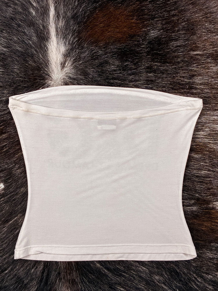D&G 2000s “Dreams & Glamour” White Tube Top