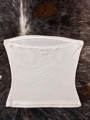D&G 2000s “Dreams & Glamour” White Tube Top
