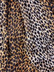 D&G 2000s Silk Leopard Ruffle Mini Dress