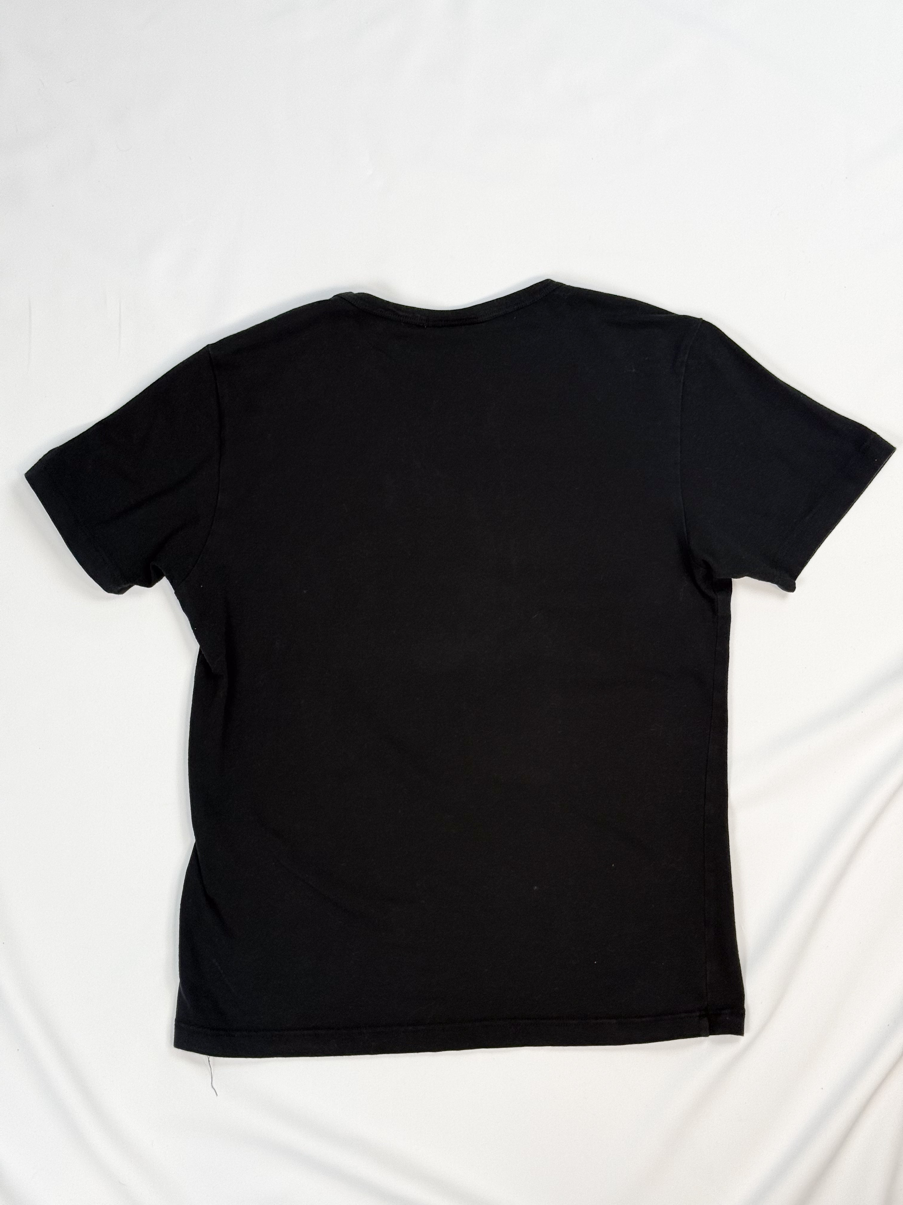 Richmond Denim 2000s Black "RICH" Gold Gothic Graphic Tee - S