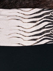 Roberto Cavalli Beachwear 2000s Zebra Strapless Mini Dress