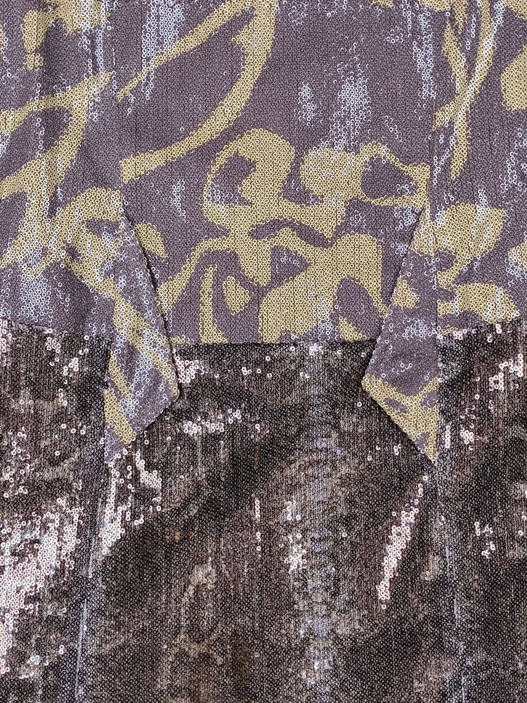 Custo Barcelona 2000s Sequin Floral Mini Dress