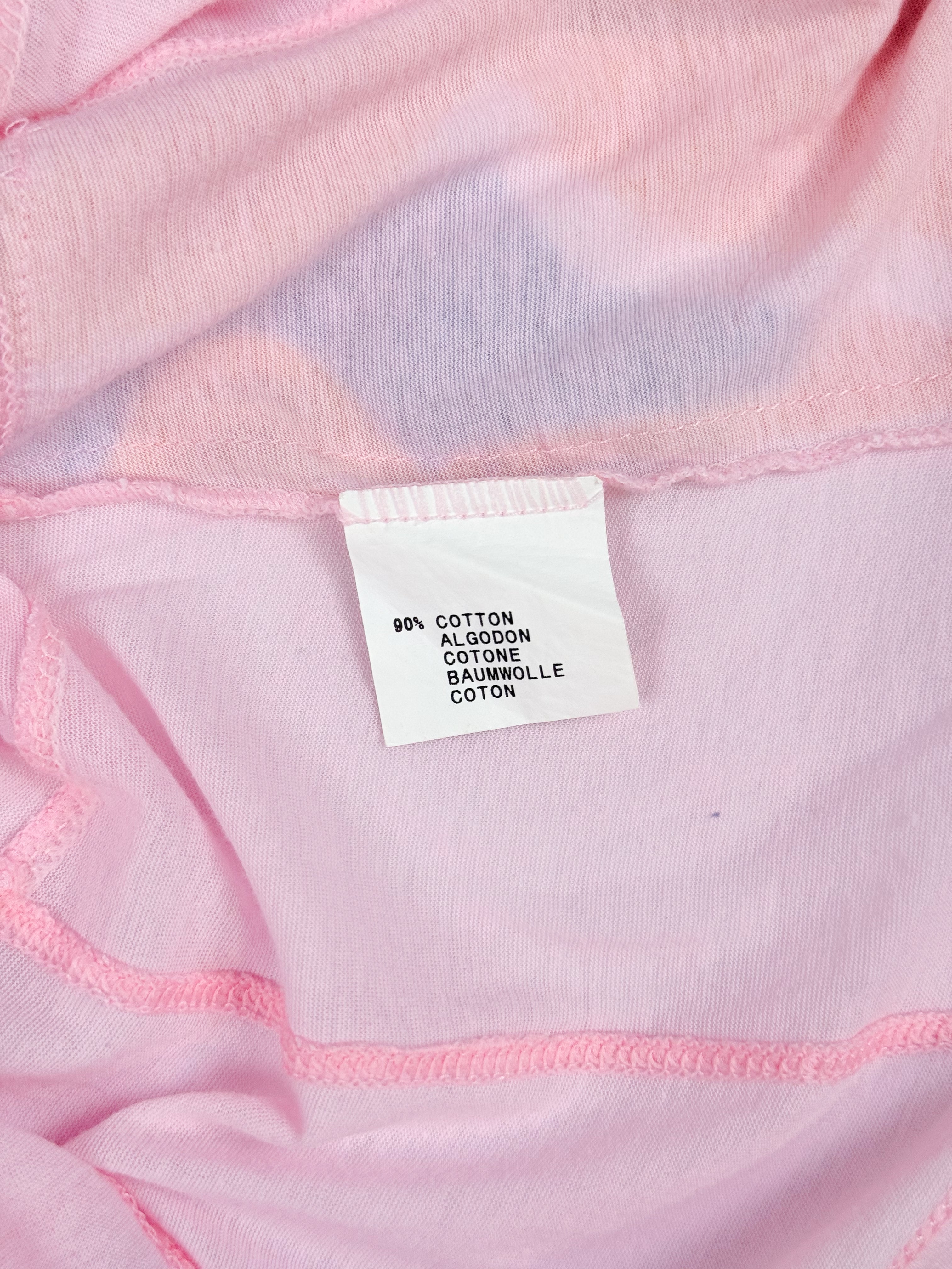 Custo Barcelona 2000s Pink Patchwork Crop Top - S