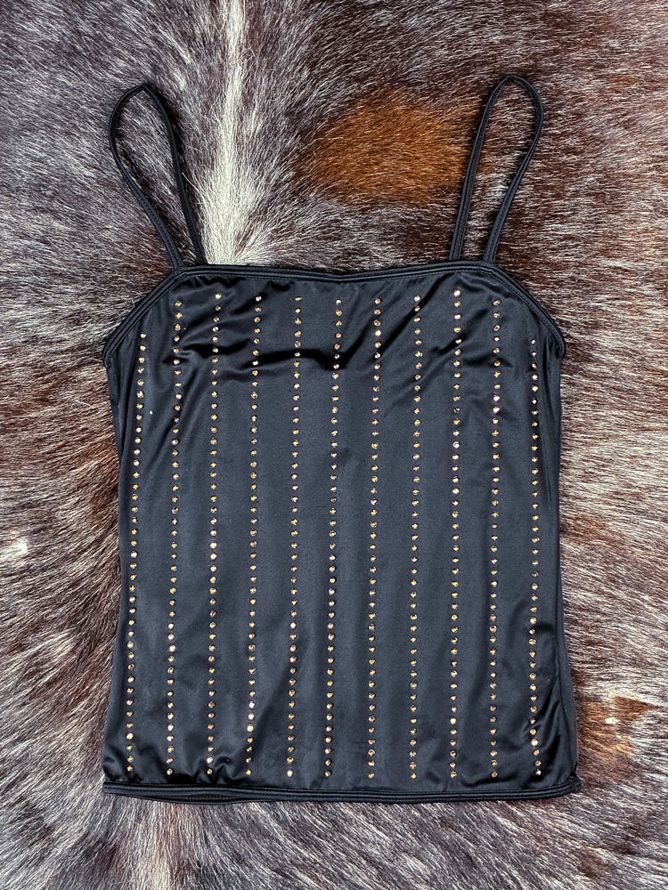 Dolce & Gabbana Intimo 2000s Studded Black Tank