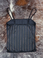 Dolce & Gabbana Intimo 2000s Studded Black Tank