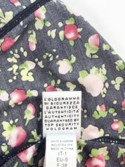 D&G Dolce & Gabbana 2000s Black Ditsy Rose Print Cami - XS-S