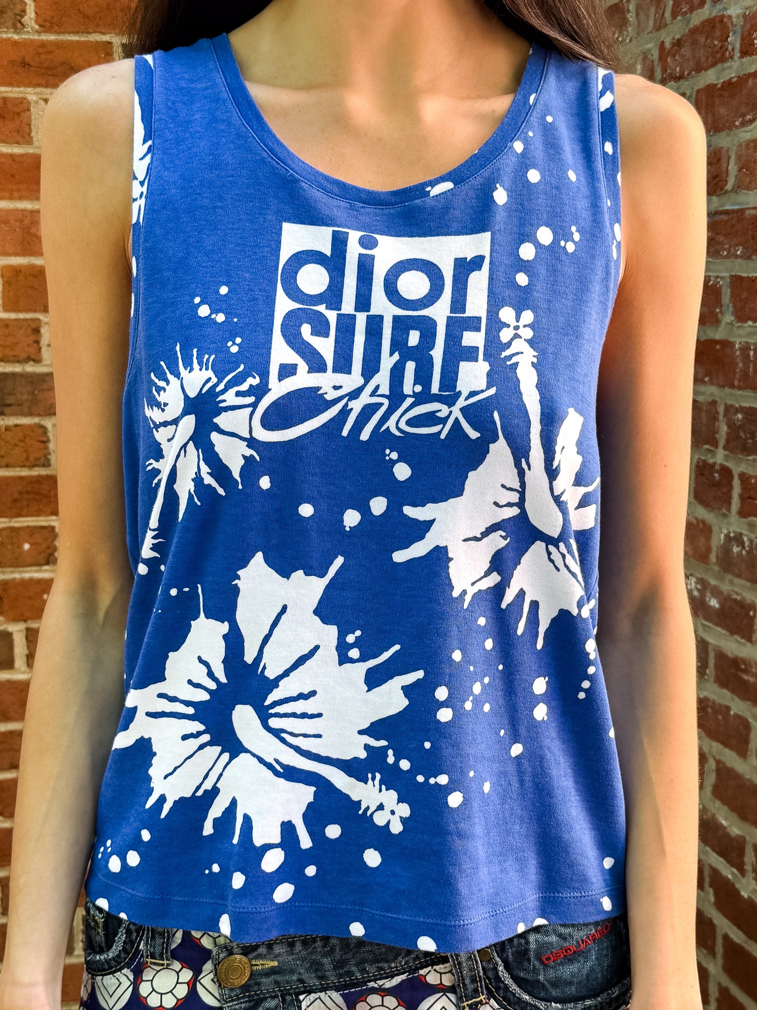 Christian Dior 2004 Blue Surf Chick Tank Top - M/L – Sourced by