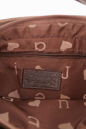 Gai Mattiolo 2000s Brown Suede Heart Shoulder Bag