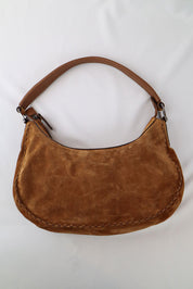 Blumarine Tan Suede Shoulder Bag