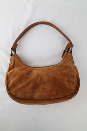 Blumarine Tan Suede Shoulder Bag