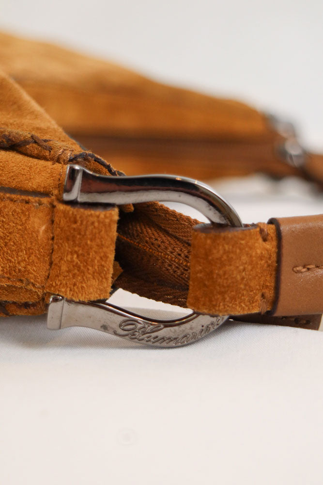 Blumarine Tan Suede Shoulder Bag