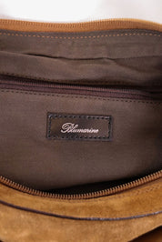 Blumarine Tan Suede Shoulder Bag