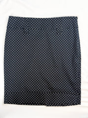Le Group Woman 1990s Navy Polka Dot Bustier and Pencil Skirt Set - M/L