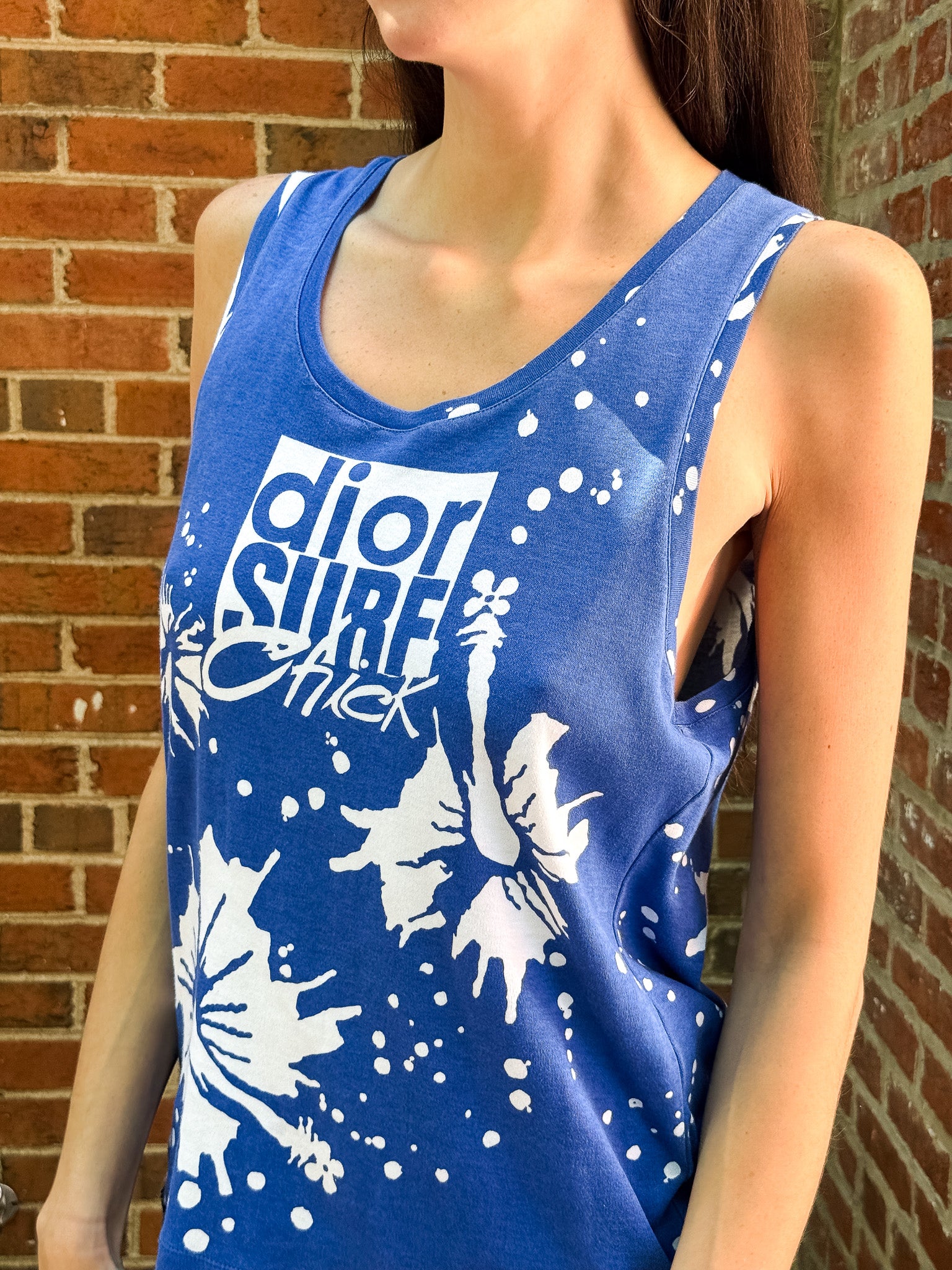 Christian Dior 2004 Blue Surf Chick Tank Top - M/L