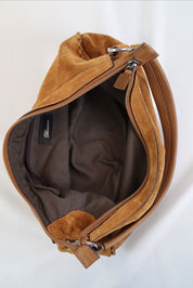 Blumarine Tan Suede Shoulder Bag