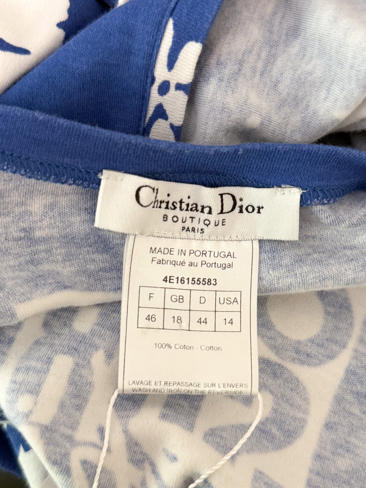 Christian Dior 2004 Blue Surf Chick Tank Top - M/L