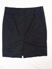 Le Group Woman 1990s Navy Polka Dot Bustier and Pencil Skirt Set - M/L