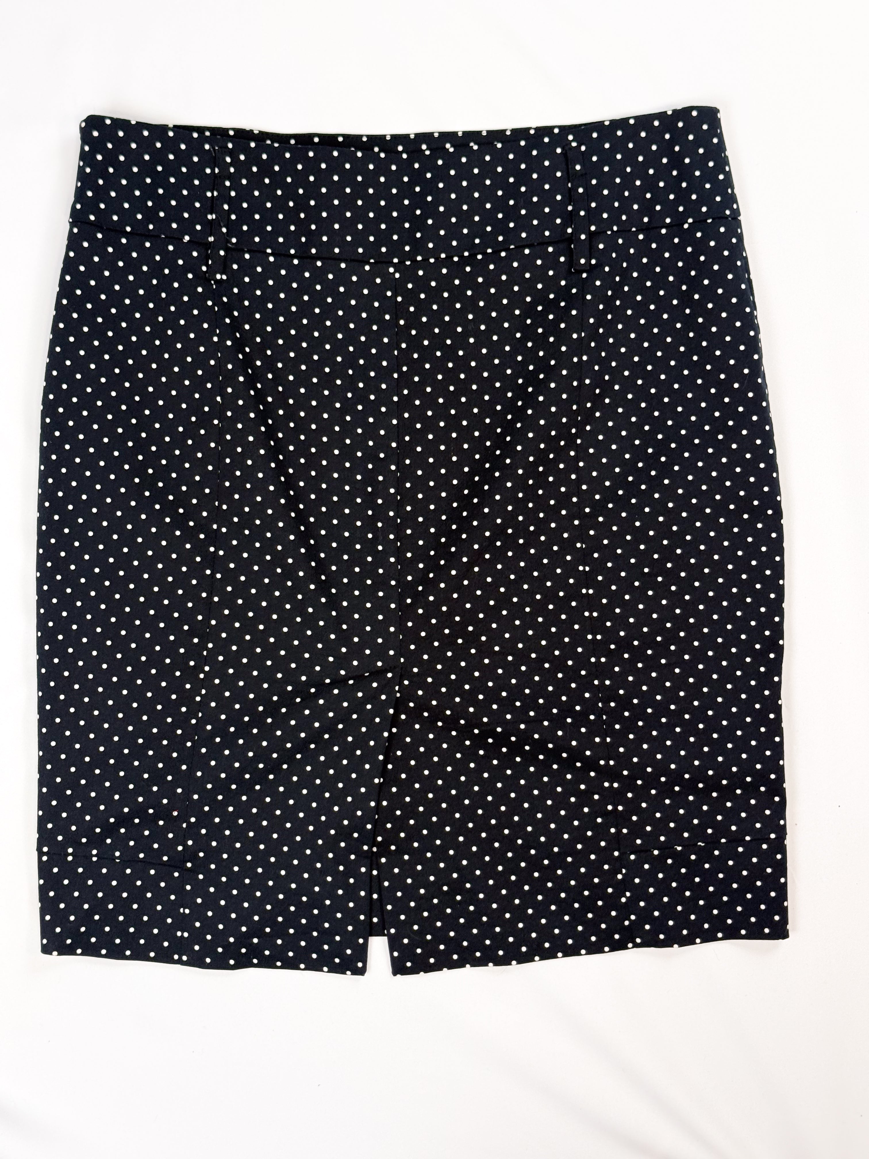 Le Group Woman 1990s Navy Polka Dot Bustier and Pencil Skirt Set - M/L