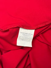 Moschino Jeans 2000s Red Fringe Skirt - M-XL