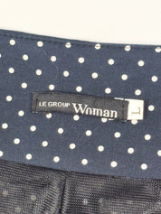 Le Group Woman 1990s Navy Polka Dot Bustier and Pencil Skirt Set - M/L