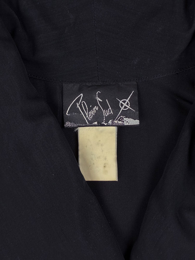 Plein Sud 1990s Black Fringe Blazer