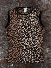 Dolce & Gabbana Intimo 2000s Leopard Mesh Tank