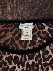Dolce & Gabbana Intimo 2000s Leopard Mesh Tank