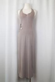 90s La Perla Warm Grey Maxi Dress - M