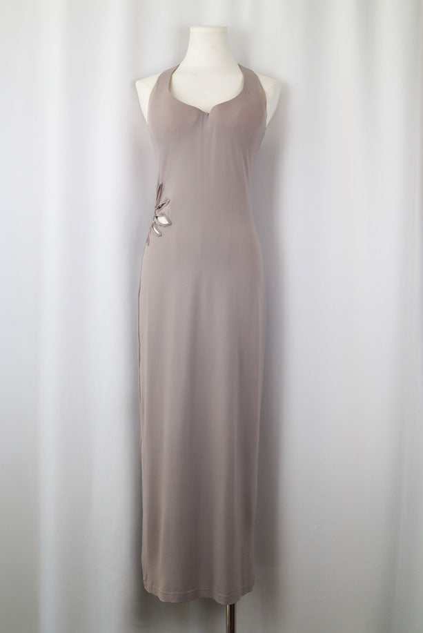 90s La Perla Warm Grey Maxi Dress - M